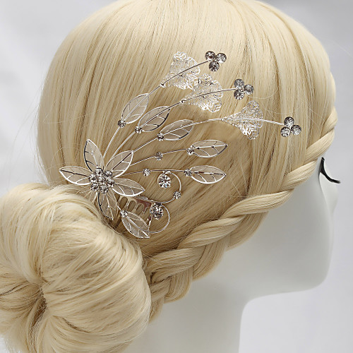 

Rhinestone / Alloy Headpiece with Rhinestone 1 Piece Wedding Headpiece