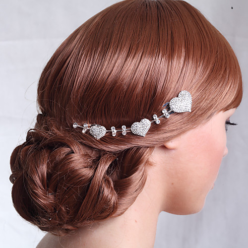 

Rhinestone Hair Combs with Crystals / Rhinestones 1 Piece Wedding Headpiece