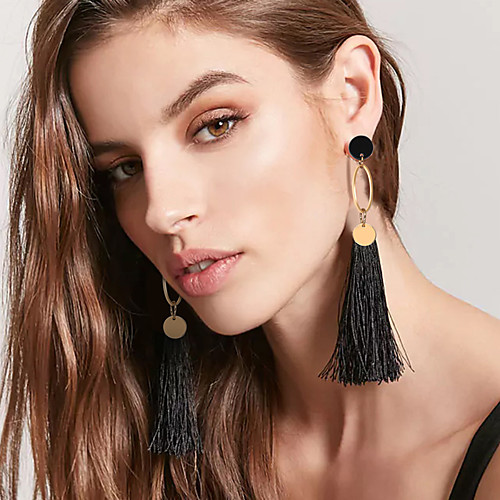 

Women's Black Red Drop Earrings Classic Ball 18K Gold Plated Earrings Jewelry Black / Red / Dark Blue For Daily 1 Pair