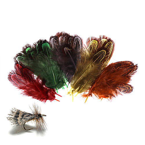 

100 pcs Fly Tying Materials Feather Feathers Sea Fishing Fly Fishing Freshwater Fishing