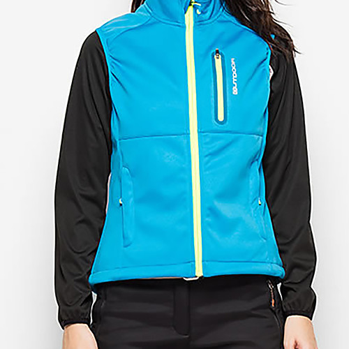 

Women's Hiking Vest / Gilet Fishing Vest Hiking Fleece Jacket Winter Outdoor Solid Color Thermal Warm Lightweight Windproof Fleece Lining Jacket Top Hunting Fishing Climbing Blue / Breathable