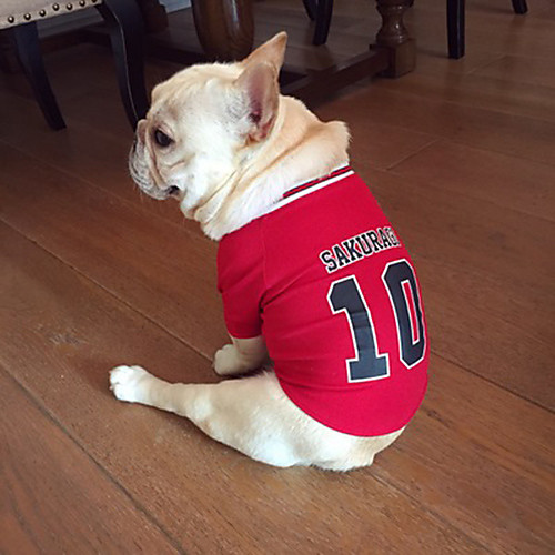 

Dog Shirt / T-Shirt Puppy Clothes Cosplay Dog Clothes Puppy Clothes Dog Outfits Red Costume for Girl and Boy Dog Terylene Cotton XS S M L