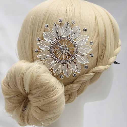 

Rhinestone / Alloy Hair Combs / Headpiece with Rhinestone 1 Piece Wedding Headpiece