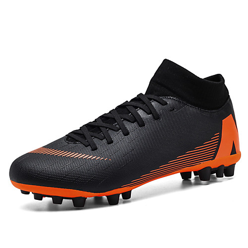 

Men's Trainers Athletic Shoes Sporty Outdoor Soccer Shoes Synthetics Non-slipping Black Orange Fall Spring