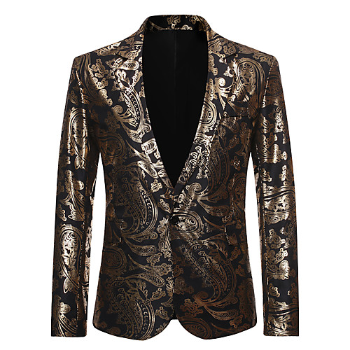 

Tuxedos Tailored Fit / Standard Fit Notch Single Breasted One-button Cotton Blend / Cotton / Polyester Snake Print