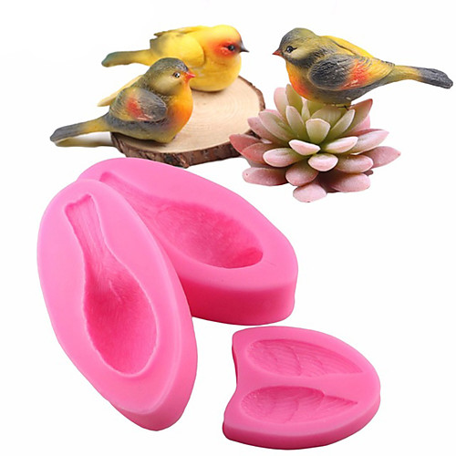 

3pcs Set 3D Bird Fondant Silicone Mold Cake Sugarcraft Cake Decorating Tools Bakeware