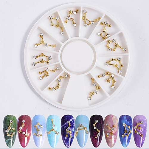 

1 pcs Novelty Metalic Nail Jewelry For Finger Nail Romantic Series Creative nail art Manicure Pedicure Daily Simple