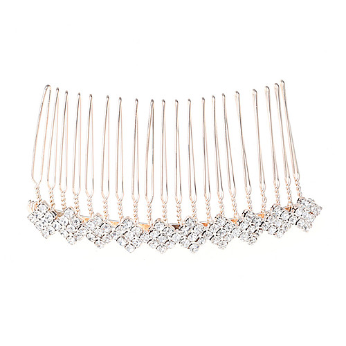 

Alloy Hair Combs / Hair Accessory with Crystal / Rhinestone 1 Piece Wedding Headpiece