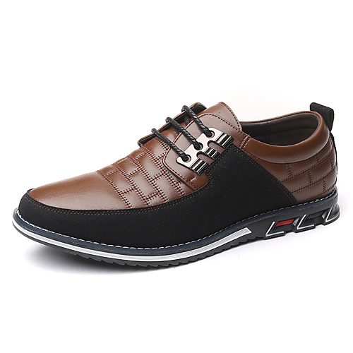 

Men's Summer / Fall Classic / Casual Daily Office & Career Oxfords Leather Non-slipping Wear Proof Black / Blue / Brown