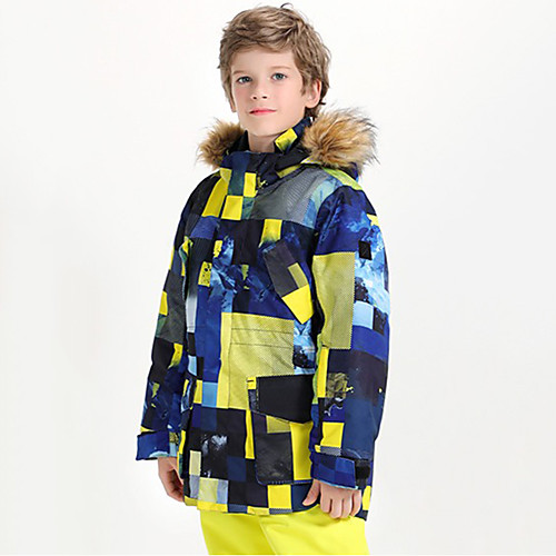 

Boys' Girls' Ski Jacket Skiing Camping / Hiking Winter Sports Waterproof Warm Wearable Polyster Tracksuit Warm Top Ski Wear