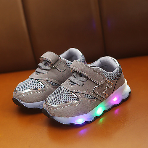 

Boys' / Girls' LED / Comfort / LED Shoes Suede / Mesh Sneakers Toddler(9m-4ys) / Little Kids(4-7ys) Buckle / Luminous Black / Pink / Gray Spring / Fall / Party & Evening / Color Block / Rubber