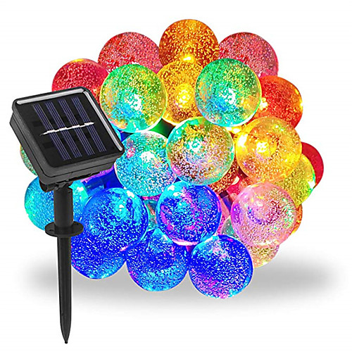 

1pcs 50 LEDS 7m Crystal Ball Solar Lamp Power LED String Fairy Lights Solar Garlands Garden Christmas Decor For Outdoor