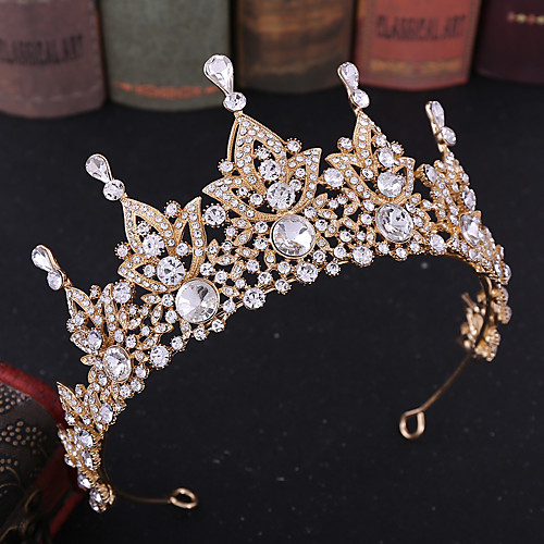 

Alloy Tiaras / Headpiece with Crystal / Metal 1 Piece Wedding / Birthday Headpiece