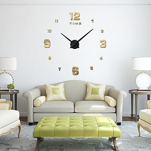 

M.Sparkling 3d Real Big Wall Clock Rushed Mirror Wall Sticker Living Room Home Decor Fashion Watches Quartz Wall Clock
