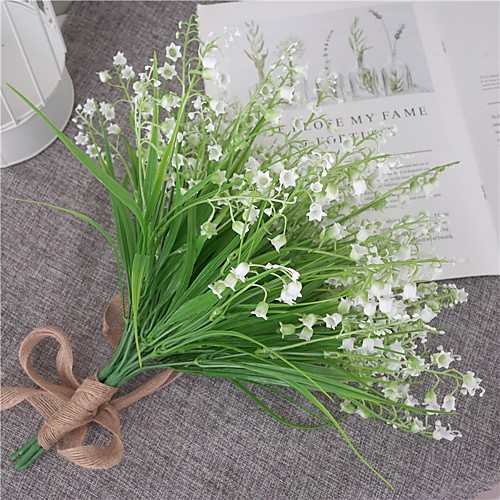

Artificial Flowers 1 Branch Classic Wedding Rustic Plants Tabletop Flower