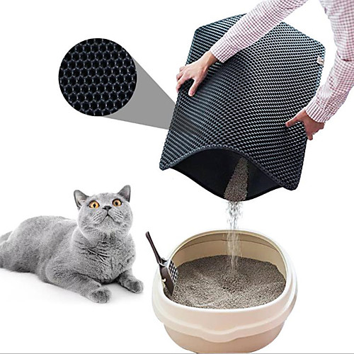 

Dog Cat Pets Bed Plastic Pet Mats & Pads Solid Colored Waterproof Multi layer Black Coffee