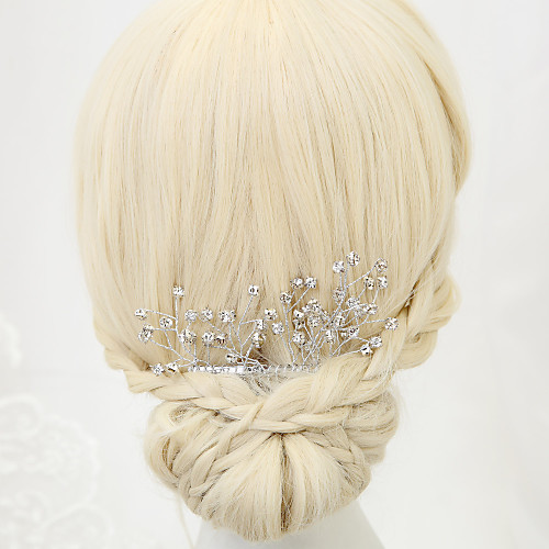 

Rhinestone / Alloy Hair Combs with Rhinestone 1 Piece Wedding Headpiece