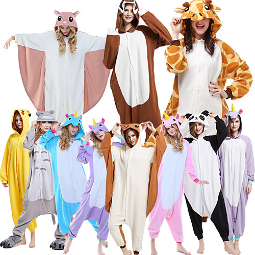 

Adults' Kigurumi Pajamas Giraffe Animal Onesie Pajamas Polar Fleece Maroon / Black / White / Purple Cosplay For Men and Women Animal Sleepwear Cartoon Festival / Holiday Costumes / Leotard / Onesie