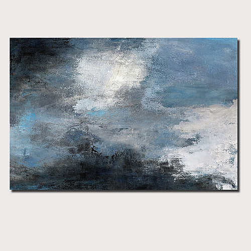 

Oil Painting Hand Painted Horizontal Panoramic Abstract Landscape Comtemporary Modern Stretched Canvas