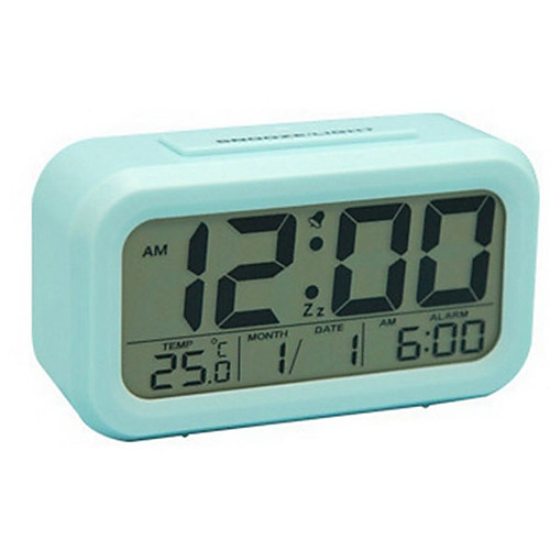 

Cordless Digital Alarm Clock, Smart Sensor Night Light, Date, Snooze, Temperature, 12/24Hr switchable, Simple Operation, for Kids/Heavy Sleepers/Bedroom/Travel 14cm8cm5cm