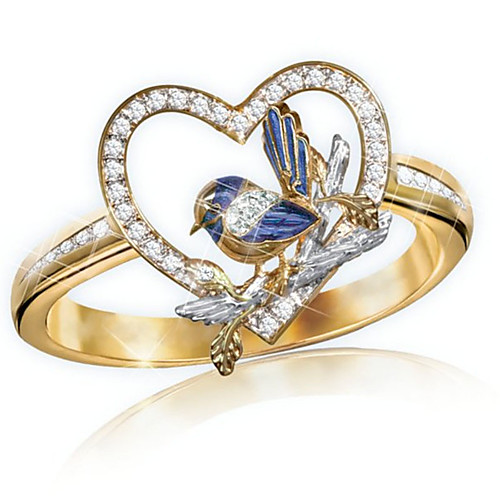 

Ring AAA Cubic Zirconia Gold Platinum Plated Alloy Sweet 1pc 6 7 8 9 10 / Women's / Daily