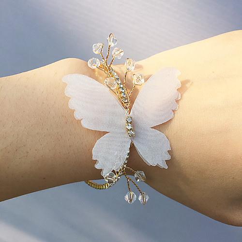 

Wedding Flowers Wrist Corsages Wedding Party Chiffon 0-10 cm