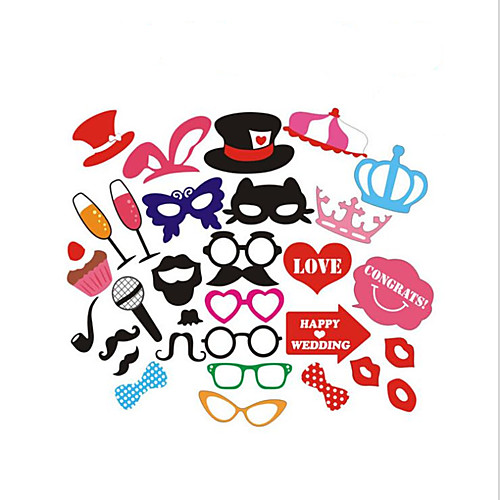 

Party / Wedding Party Accessories Suits Solid Hard Card Paper Creative
