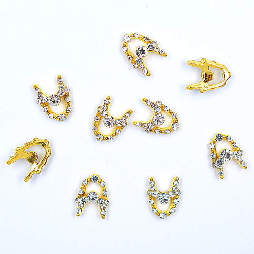 

10pcs/pack 3D Alloy Merry Christmas Santa Claus Red Hat Decoration DIY Glitter Rhinestones Nail jewelry Manicure Tools