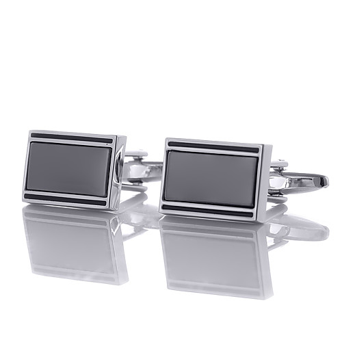 

Cufflinks Classic Fashion Brooch Jewelry Silver For Wedding Gift