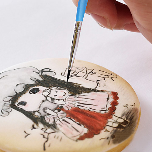 

10pcs Cake Brush Decorating Pen FDA Sugar Craft Tool Chocolate Drawing Painting Tools