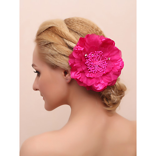 

Fabrics Flowers with Floral 1 Piece Wedding Headpiece
