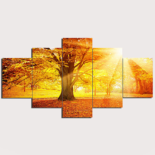 

Print Stretched Canvas Prints - Abstract Traditional Modern Five Panels Art Prints