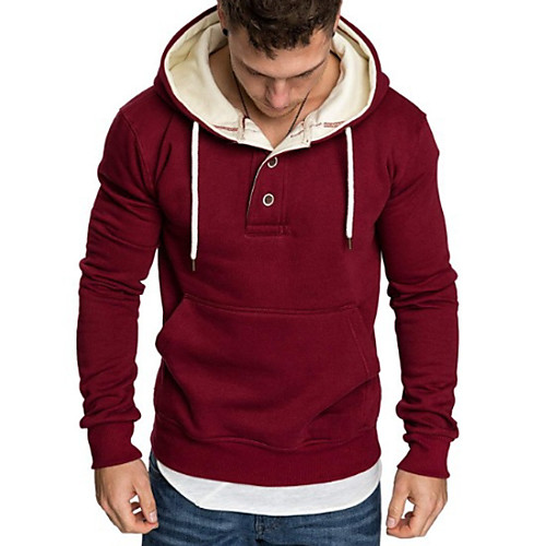 

Men's Hoodie Solid Colored Hooded Basic Black Red Dark Gray Navy Blue Gray US32 / UK32 / EU40 US34 / UK34 / EU42 US36 / UK36 / EU44 US38 / UK38 / EU46 US40 / UK40 / EU48