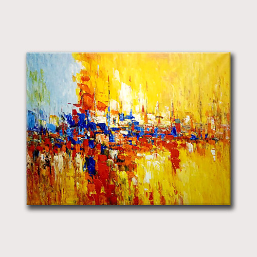 

Oil Painting Hand Painted - Abstract Modern Rolled Canvas