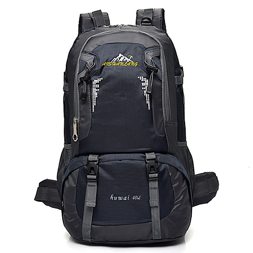 

40 L Hiking Backpack Breathable Straps - Waterproof Breathable Shockproof High Capacity Outdoor Running Camping / Hiking Climbing Nylon Black Blue Red