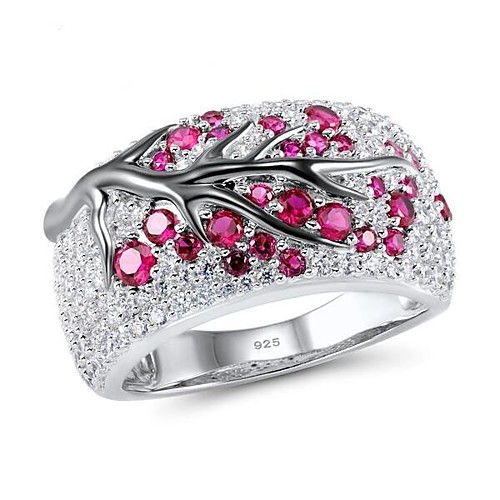 

Ring Red Light Green Platinum Plated Alloy 1pc 6 7 8 9 10 / Women's / Daily