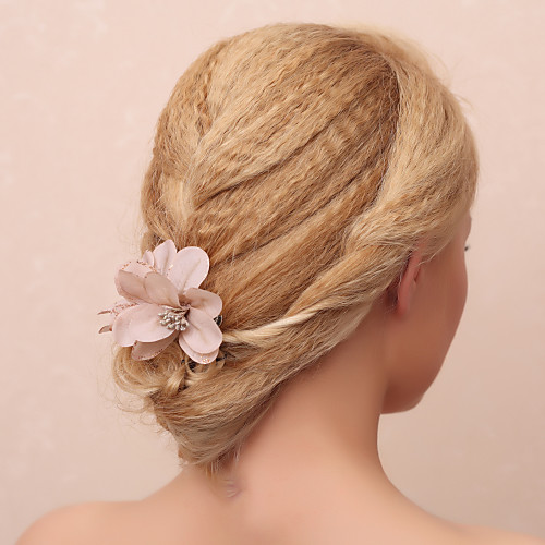 

Fabrics Flowers with Floral 1 Piece Wedding Headpiece