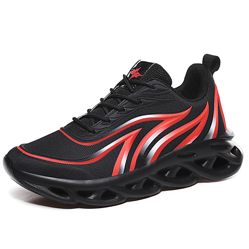 

Men's Spring & Summer / Fall & Winter Casual Daily Outdoor Trainers / Athletic Shoes Walking Shoes Mesh / PU Breathable Waterproof Non-slipping Black / White / Black / Red / White / Silver