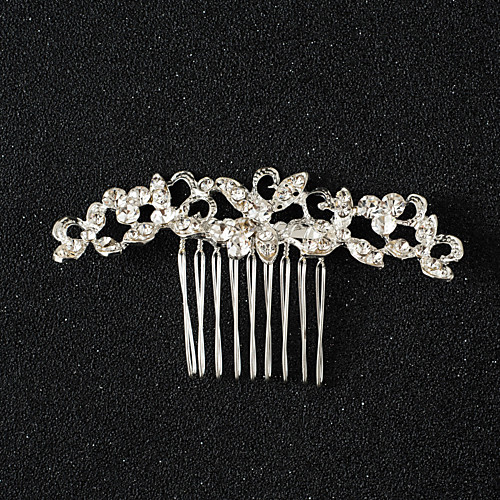 

Alloy Hair Combs / Hair Accessory with Crystal / Rhinestone 1 Piece Wedding Headpiece