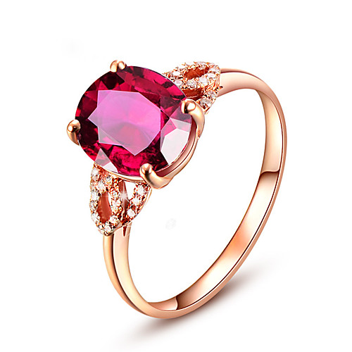 

Adjustable Ring AAA Cubic Zirconia Rose Gold 18K Gold Plated Stylish 1pc Adjustable / Women's / Wedding / Daily / Alloy