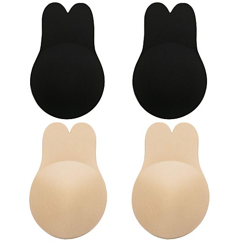

Women's Water Bras & Gel Bras Full Coverage Bras Solid Colored Black Beige