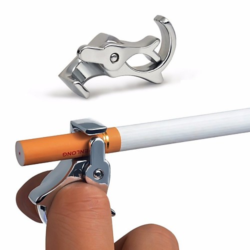 

Creative Design Zinc Alloy Cigarette Holder Cigarette Tobacco Finger Ring Hand Rack Smoking Clip Smoking Accessories