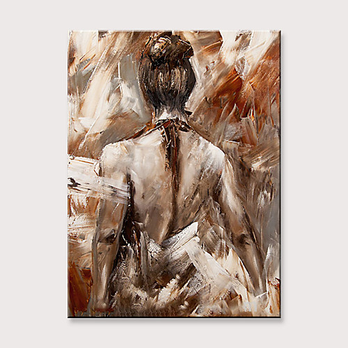 

Oil Painting Hand Painted - Abstract People Modern Rolled Canvas