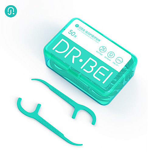 

Xiaomi Youping Dr.Bei Dental Floss Stick 50 Pieces Dental Floss Flosser Picks Teeth Toothpicks Stick Tooth Clean Oral Care 7.8cm