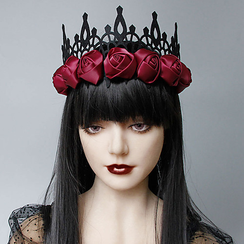 

Tiaras Crown Masquerade Royal Style Halloween Satin Alloy For Princess Aurora Cosplay Halloween Carnival Women's Costume Jewelry Fashion Jewelry