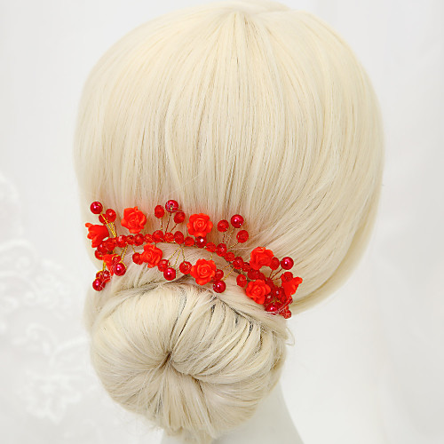 

Crystal / Imitation Pearl Headpiece with Crystal / Faux Pearl 1 Piece Wedding Headpiece
