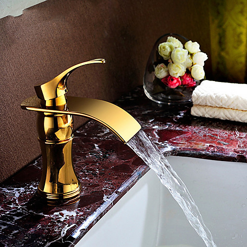 

Bathroom Sink Faucet - Widespread Electroplated Free Standing Single Handle One HoleBath Taps