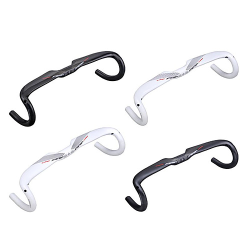 

Carbon Fiber Bike Handlebar Road Bike Handlebar 31.8 mm 400/420/440 mm Cycling Lightweight Materials Ergonomic Design Road Bike Cycling Black White Glossy