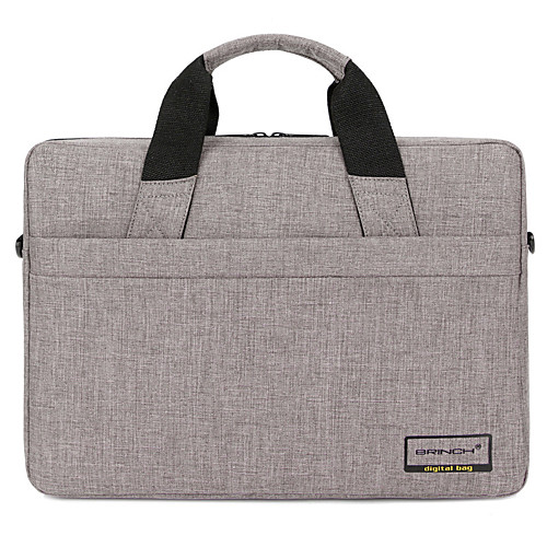 

Unisex Waterproof Polyester Laptop Bag Zipper Solid Color Daily Office & Career Khaki Pale Blue Gray