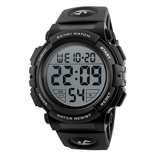 

Men's Sport Watch Skeleton Watch Military Watch Quartz Digital Silicone Multi-Colored 30 m Water Resistant / Waterproof Alarm Calendar / date / day Digital Charm Luxury Classic Casual Elegant - Red